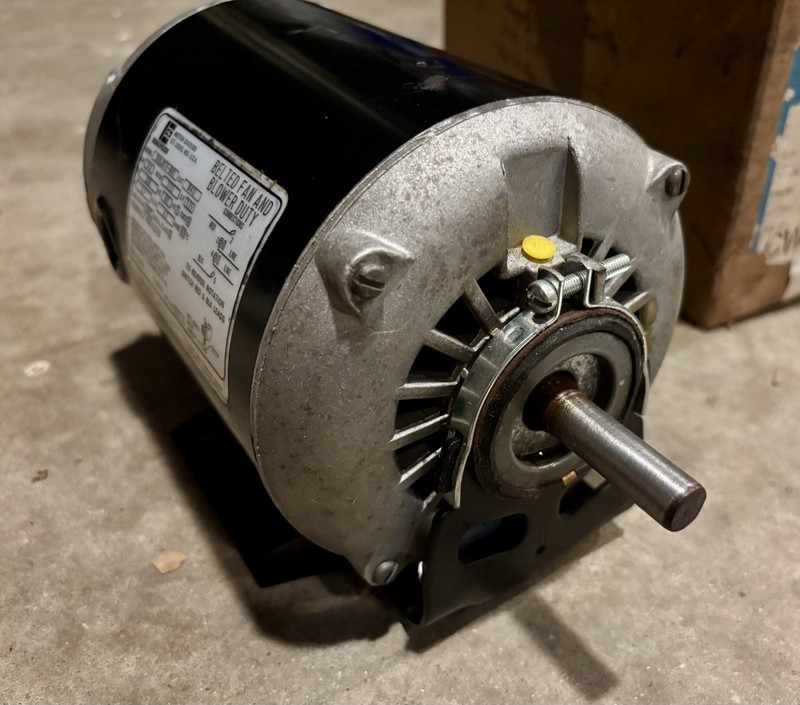 Emerson S55JXTE-841 Belted Fan & Blower Motor, 1/3HP, 1725RPM 230 volt