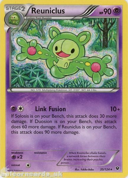 Reuniclus 35/124 Fates Collide Rare Mint Pokemon Card