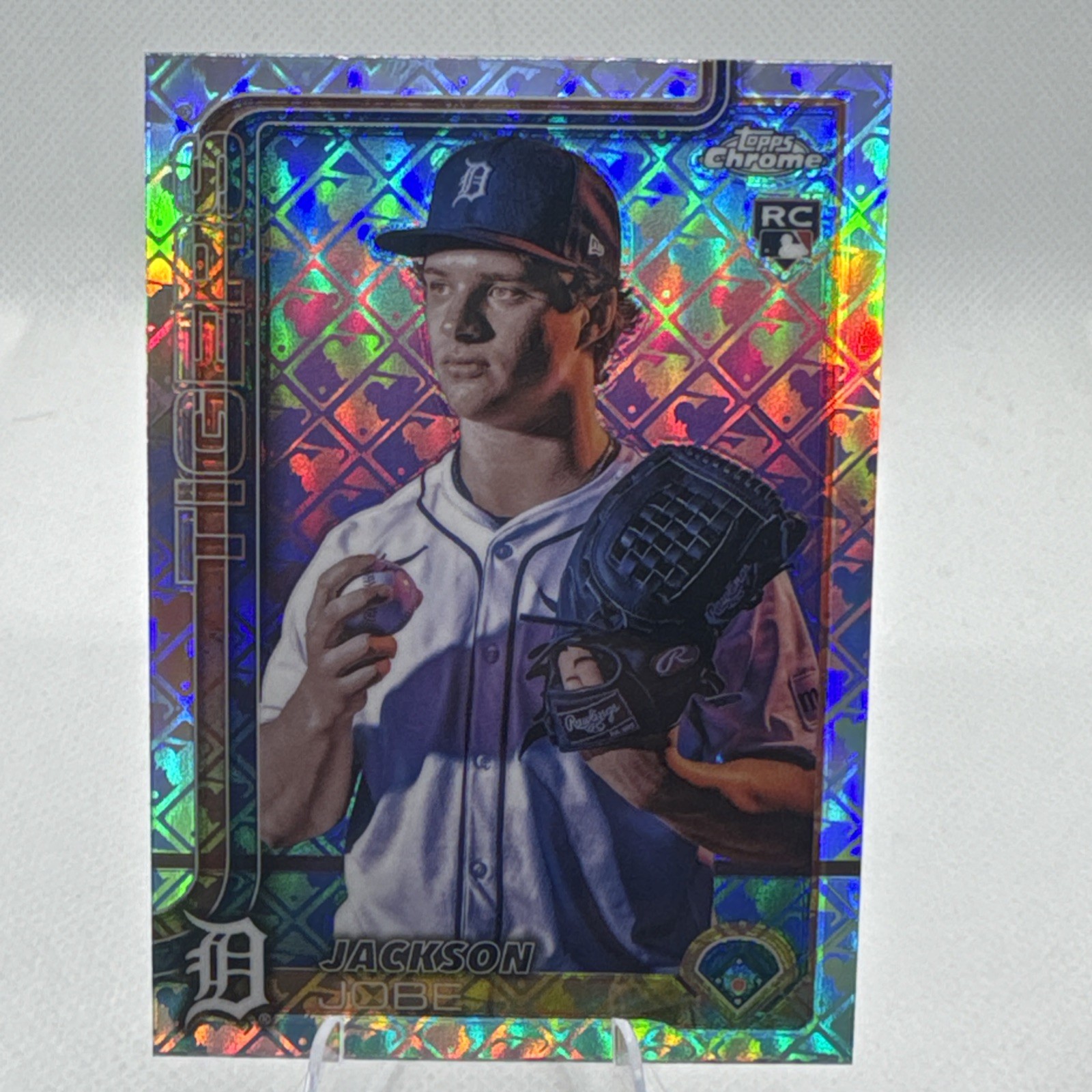 2025 Topps Chrome Logofractor JACKSON JOBE Image Variation RC SP #249 - Detroit