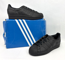 Adidas Superstar J FU7713 Sneaker Shoes Triple Black Size Big Kids 5.5 NIB