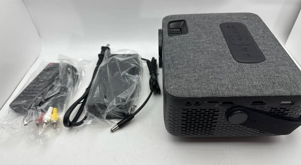 GPX Rechargeable Projector 1080P with Bluetooth HDMI USB MicroSD 5000 Lumens - Image 3 of 4