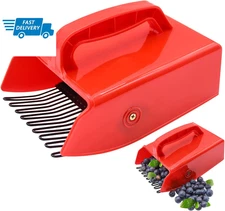 1 Pack Berry Picker and Rakes with Metallic Comb Ergonomic Handle Easier Pickin