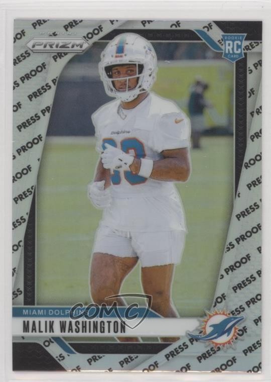 2024 Panini Prizm Rookies Press Proof Prizm Malik Washington #371 Rookie RC
