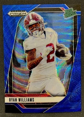 2025 Prizm Draft Picks Ryan Williams Rated Prospect Blue Wave /299 Alabama #151