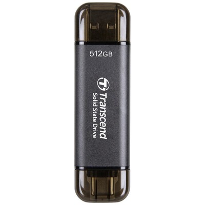 Transcend ESD310C 512 GB Externe SSD USB-A (USB 3.2 Gen 2), USB-C  Schwarz  T...