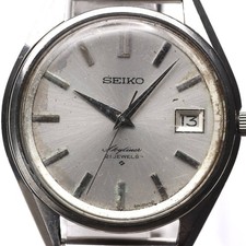 SEIKO Skyliner Calendar 6222-8000 Vintage 1960s Japan JDM Mechanical Watch Silve