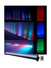 Rockville ROCKSTRIP 252 LED RGB Color Strip DJ Wash Up Light Bar, Includes Re...