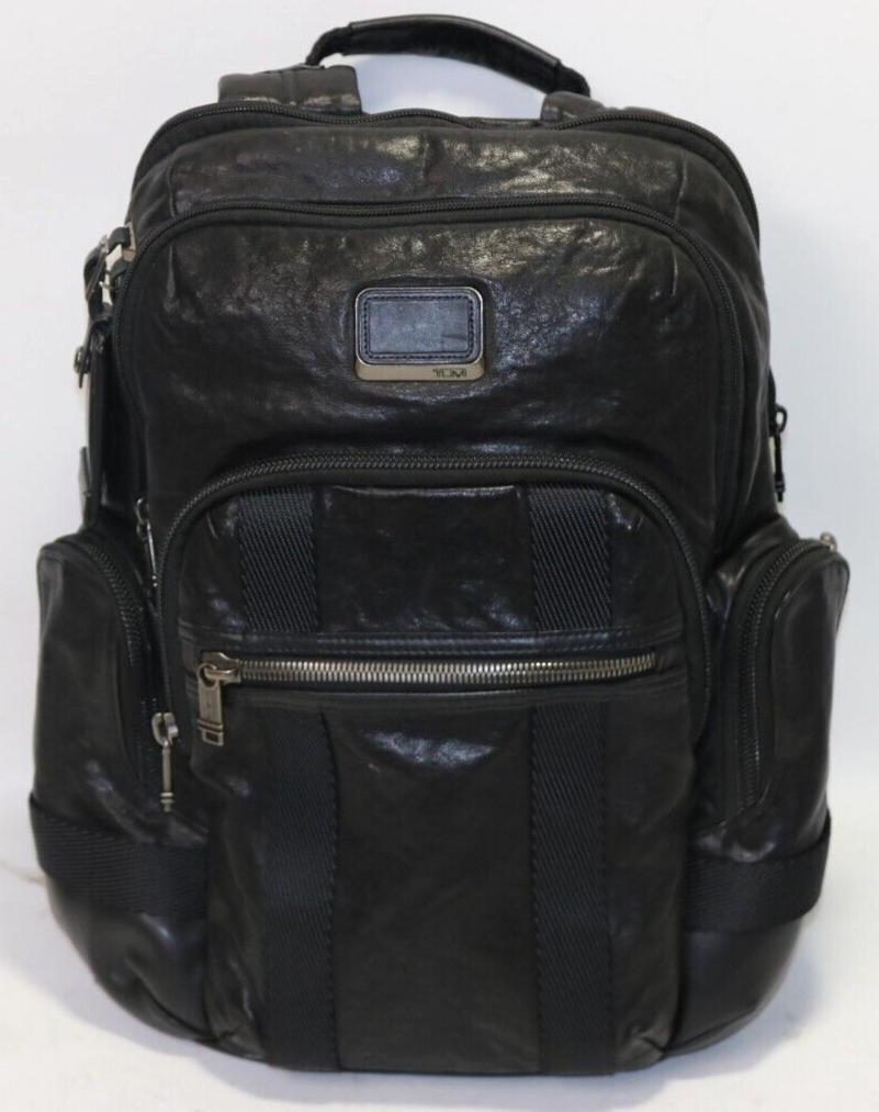 トゥミ TUMI ALPHA BRAVO リュックNathan Backpack Tumi Alpha Bravo Nathan Leather Laptop Backpack - Black