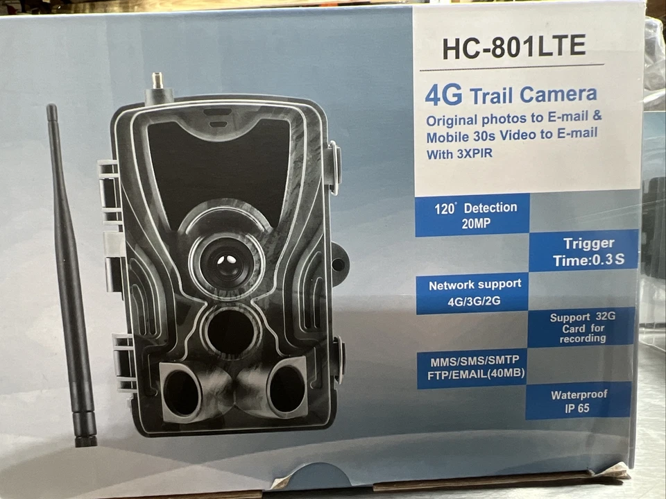 4G Hunting Trail Camera MMS SMTP 16MP 1080P Wildlife IR Cam IP65 HC-801LTE 3pk - Image 3 of 4