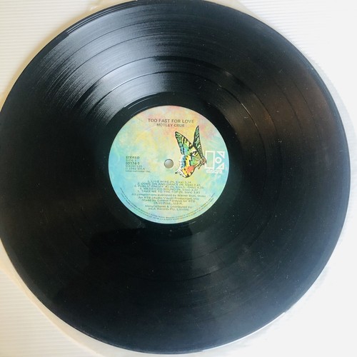 Motley Crue - Too Fast For Love 1982 LP 1st Australian pressing Electra - Picture 4 of 4