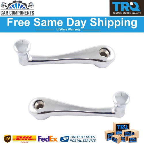 TRQ New Front Window Crank Handle Set For 1990-2010 Peterbilt 320 - Picture 1 of 4