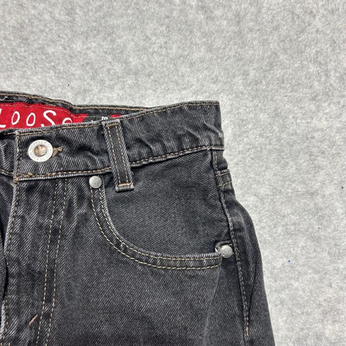 Vintage Levis SilverTab Jeans Boys 9 Black Loose Slim Fit Denim 100% Cotton USA - Picture 9 of 9
