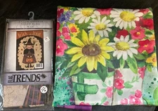 New, Evergreen or Carson, 28" x 40", Decorative Flags, two styles