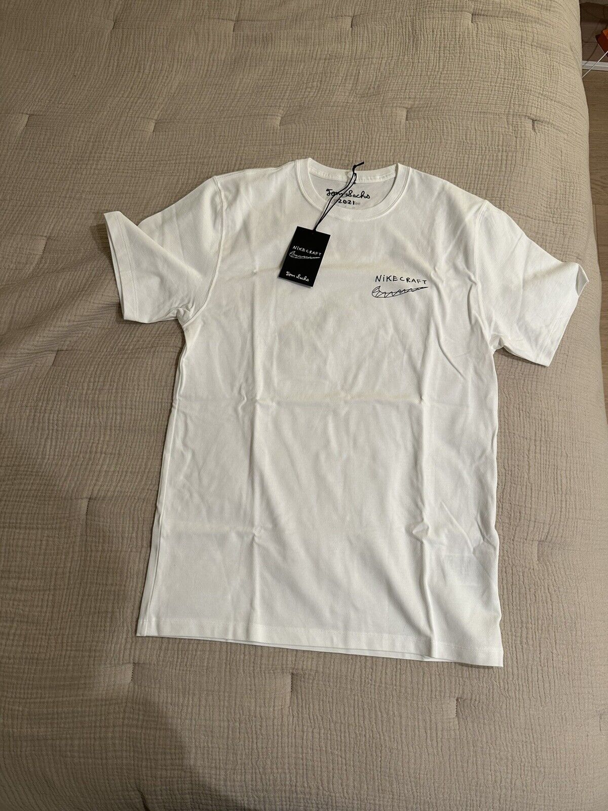 Nike x Tom Sachs NikeCraft Studio T-shirt White Size Small with tags