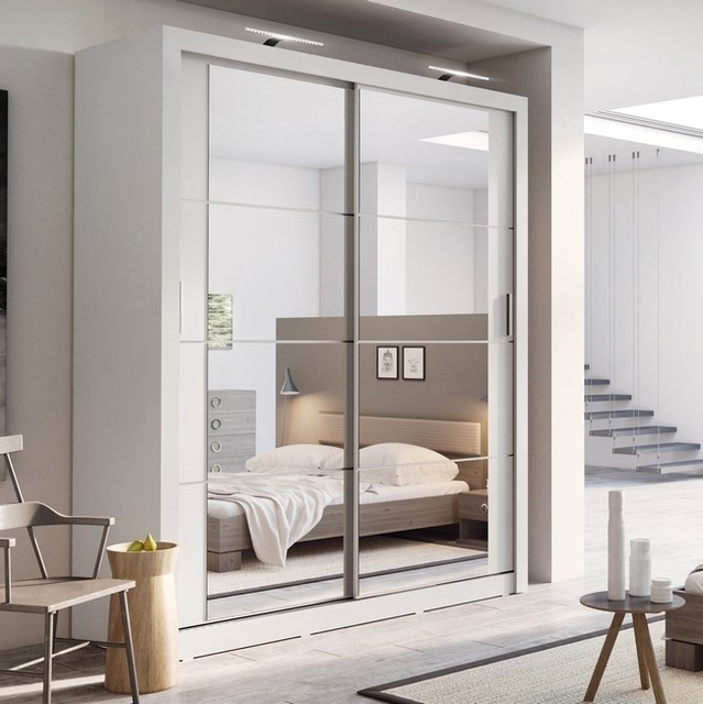 Ikea Dombas 3 Door 140x181cm Wardrobe White For Sale Ebay