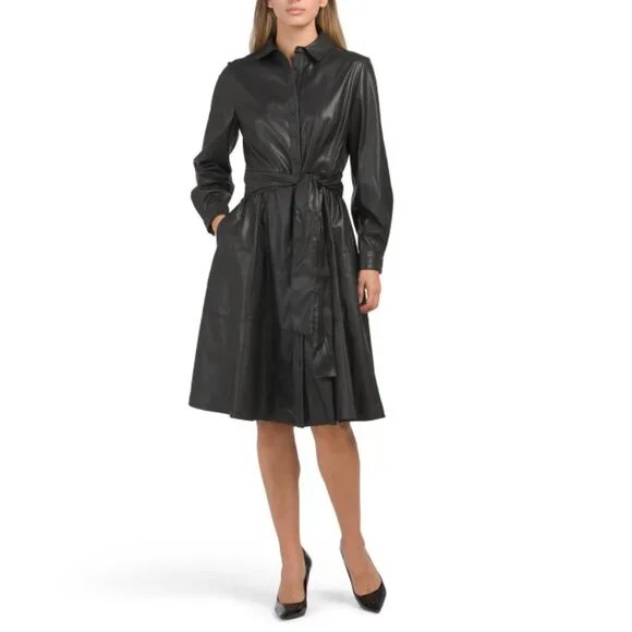Kobi Halperin faux leather dress