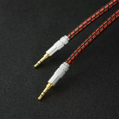 HiFi 3,5 mm cavo audio ausiliario ausiliario ausiliario HiFi spina placcata in oro per cuffie auto/casa - Foto 4 di 6