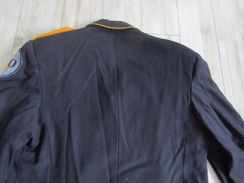 Vintage 1950's Woolfolk Detroit Blue Wool Blend Band Jacket Size 40 - Picture 8 of 11