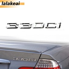 Pegatina emblema letras cromadas 330Ci insignia maletero trasero puerta trasera para nuevo cupé E46