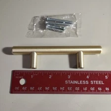 Hickory Hardware Gold Colored Drawer Pull Handle With Hardware Restoration New