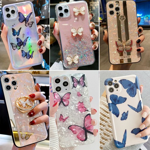 For Iphone 14 Pro Max 13 12 11 Xs Max Xr 8 Cute Butterfly Girl Phone Case Cover Ebay