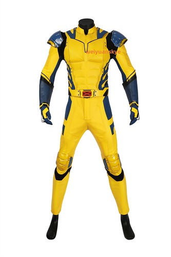 Wolverine Cosplay Costume Outfit Deadpool 3 Halloween Accessories Full Set Lot - Picture 5 of 42