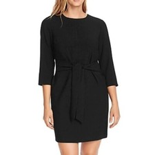 NWT Vince Camuto Crepe Elbow Sleeve Tie Waist Cocktail Work Dress 4 $139