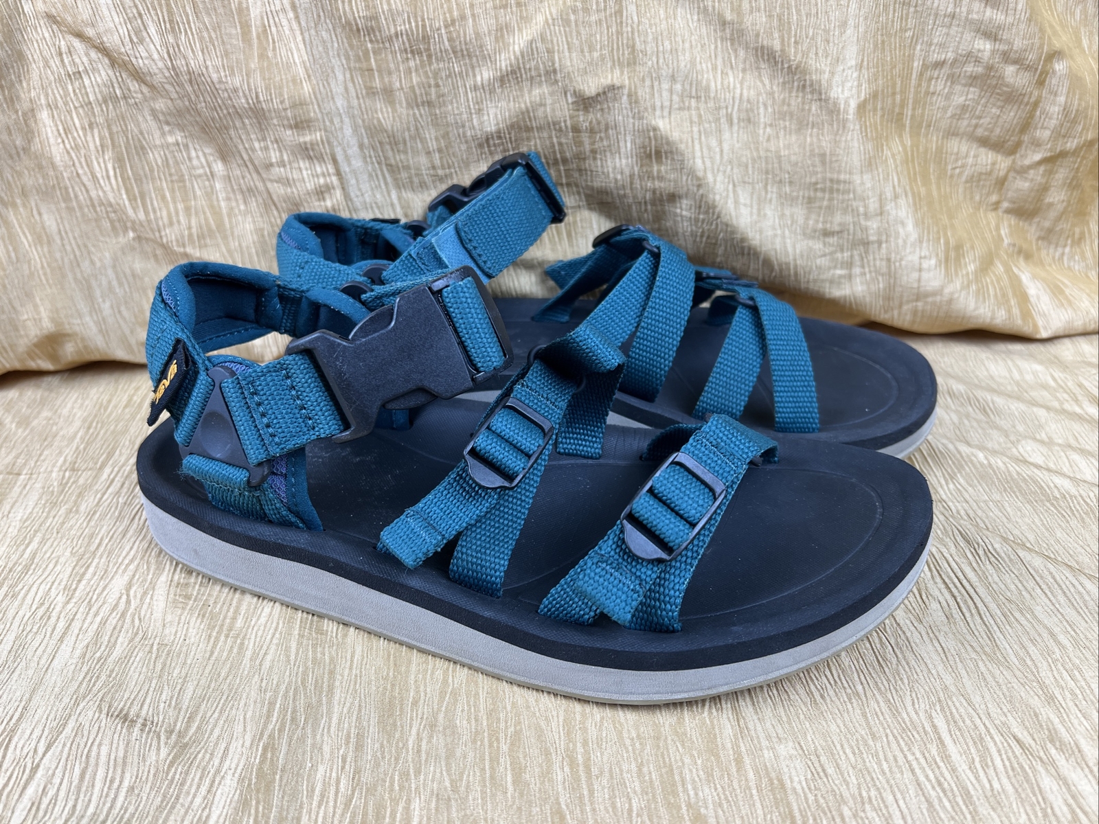TEVA M ALP PREMIER DEEP TEAL SPORT SANDALS Men’s US8 EUC Water Hike