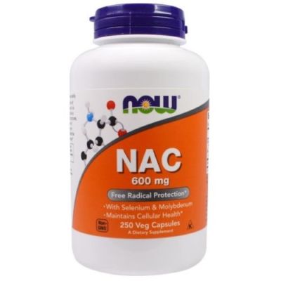 NOW FOODS, NAC (N-Acetyl Cysteine), 600mg 250 Veg. Kapseln SUPER PREIS