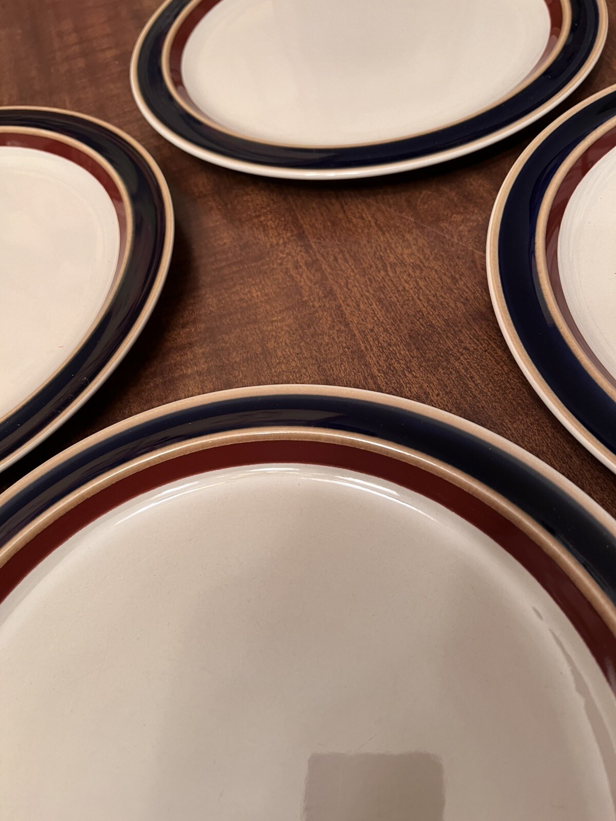 Imperial Stoneware by W. M. Dalton Japan MW150 Dinner Plates plate 10.5" Lot (4)