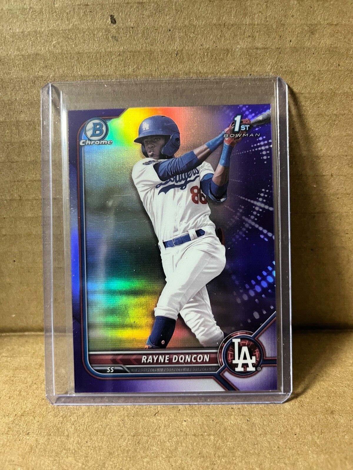 Rayne Doncon 2022 Bowman Chrome Purple Refractor 010/250 #BCP-202