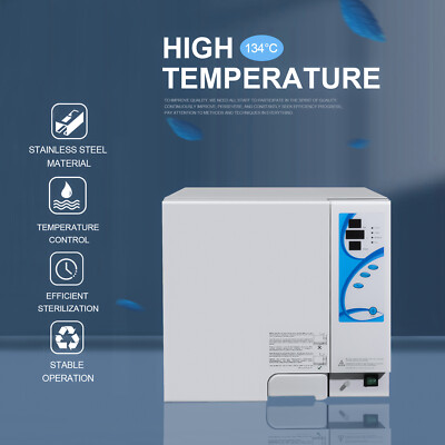 18L Dental Autoclave Sterilizer Vacuum Steam Disinfection Cabine Heat Drying CE