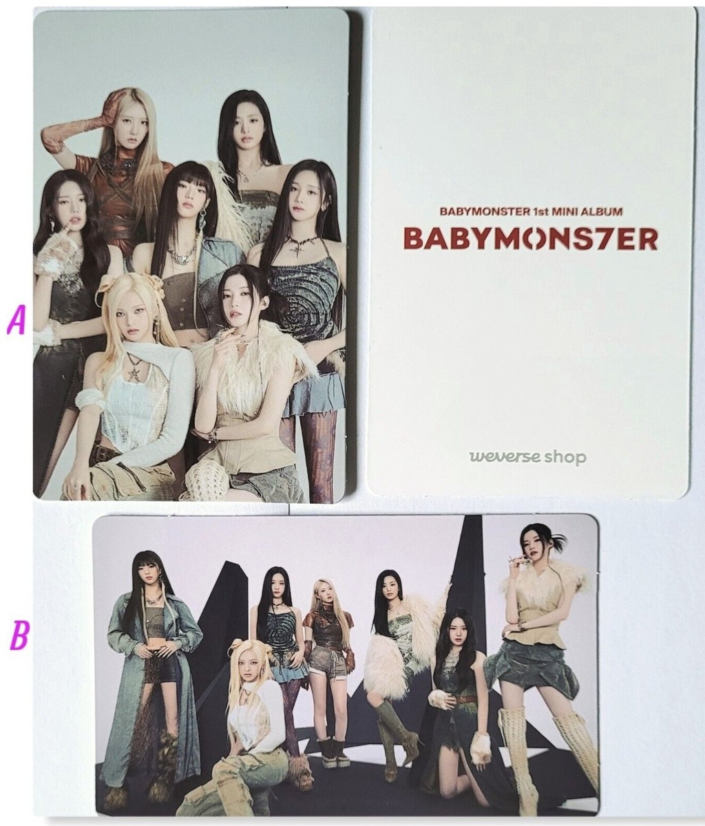 BABYMONSTER OFFICIAL PHOTOCARD -KTOWN -SOUNDWAVE -WEVERSE -WITHMUU