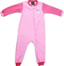 Green Bay Packers Pink Toddler Girl's Sleeper