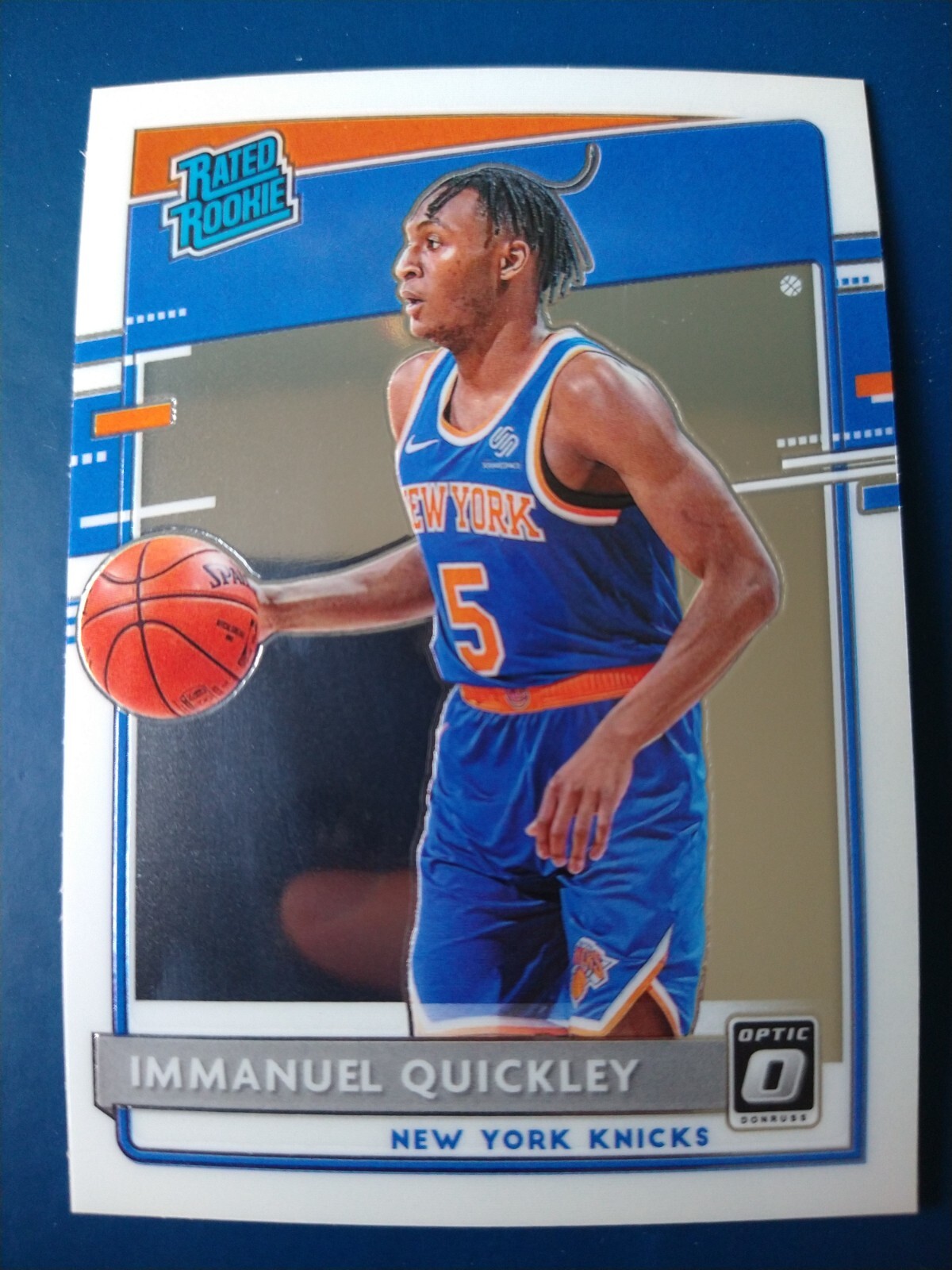 2020-21 Donruss Optic Immanuel Quickley #175 New York Knicks Rated Rookie RC