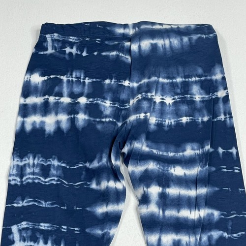 NEW Youth Girls Size 8 Medium SO Blue And White Tie Dye CAPRI Length Leggings - Picture 10 of 11