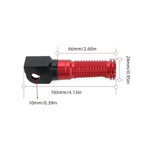 Clavijas para pies de reposapiés delanteras para CF MOTO 800NK 450 SR 450SS/SRS 450 NK 2023 - Imagen 3 de 24