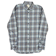 $225MSRP Oscar of Sweden Regular Fit Non Iron Plaid Button Down Shirt 42 16 1/2
