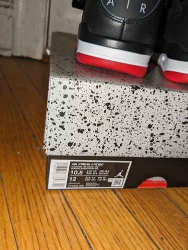 Nike Air Jordan 4 Retro Bred Reimagined FV5029-006 10,5 Neu - Bild 4 von 7