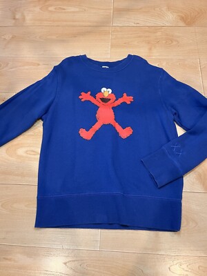 Kaws x Uniqlo x Sesame Street Elmo Kids Crewneck size 9-10