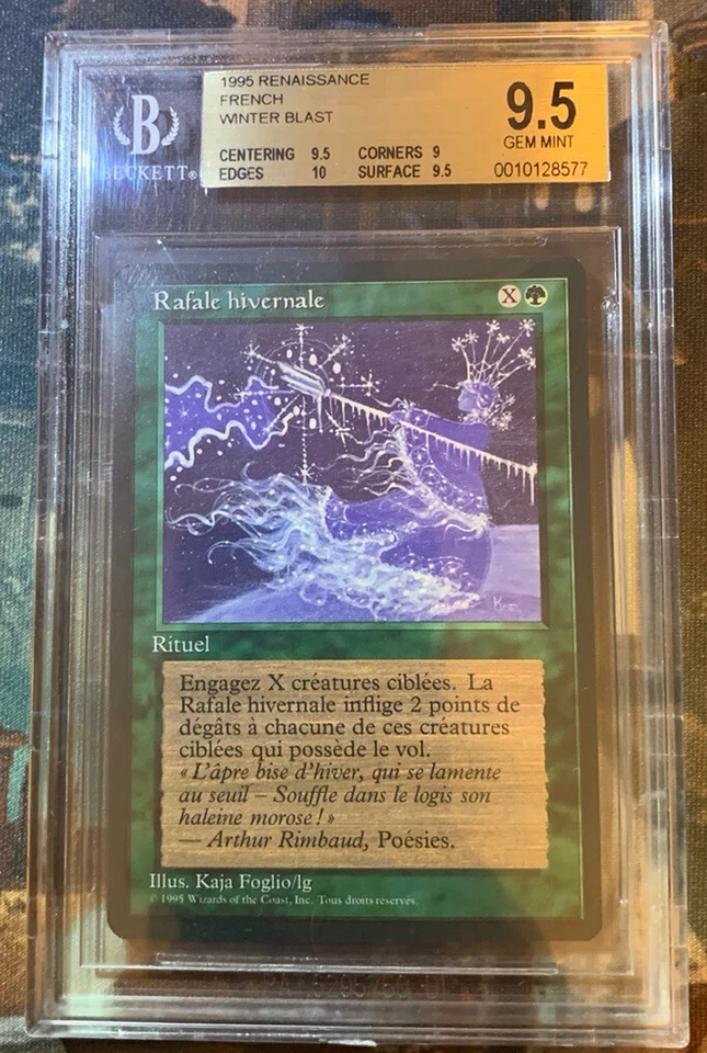 1 x Winter Blast - BGS Graded 9.5- French Legends- Magic The Gathering MTG - Image 3 of 3