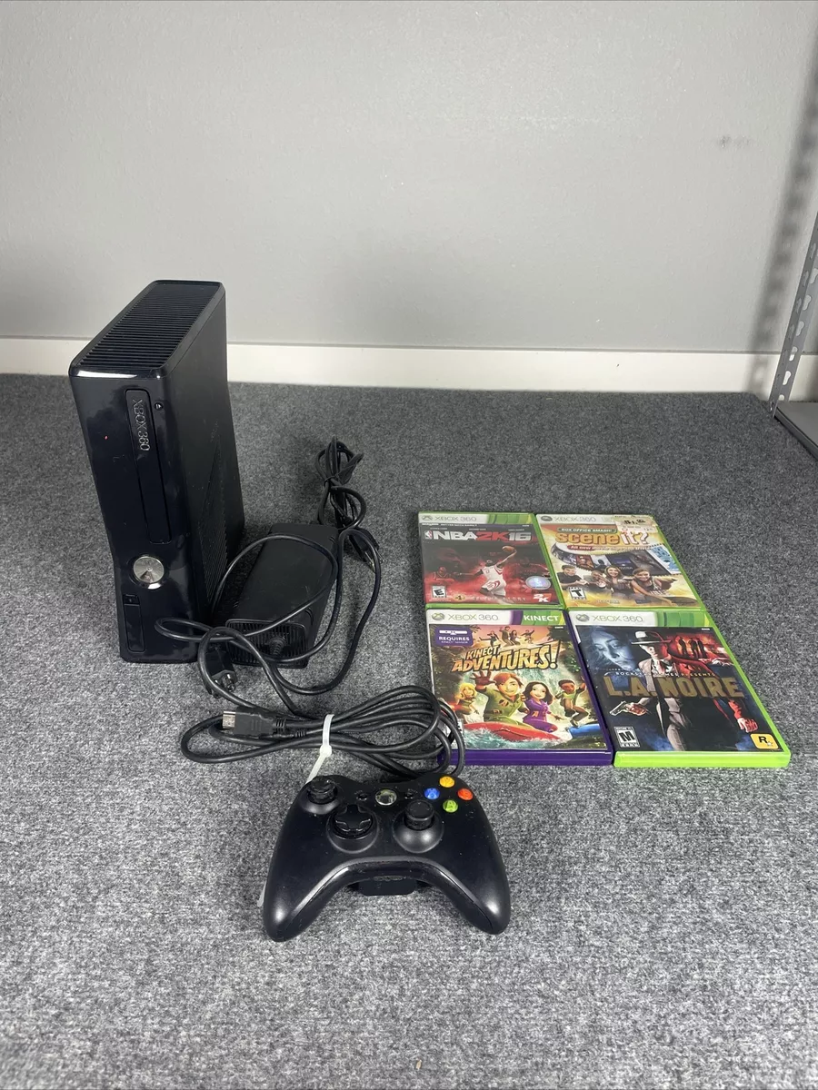 Restored Microsoft Xbox 360 Slim 250GB Video Game Console Black