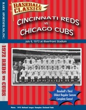1972 Reds vs Cubs at old Riverfront Stadium- Complete game TV Broadcast on DVD !