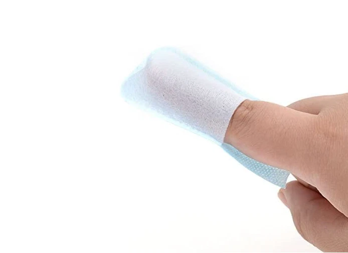 toallitas para dedos. Cepillos para toallitas dentales. Cepillo de dientes on the go Foto 2 de 2