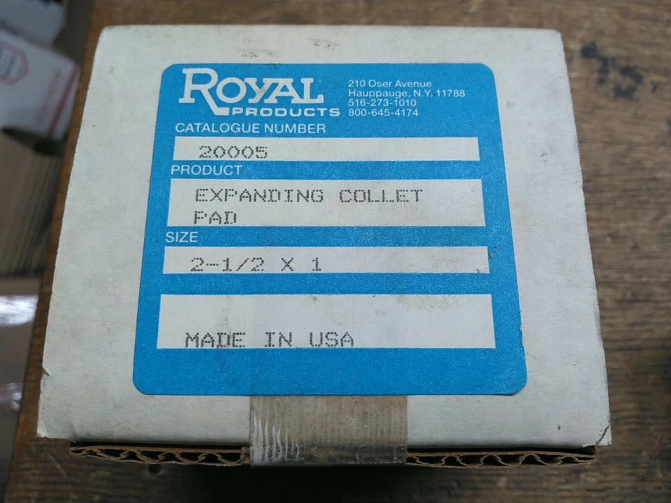 Almohadillas de pinza expansibles Royal 20005 2-1/2" x 1" descontinuadas nuevas de stock Foto 2 de 4