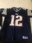 Tom Brady Autographed Signed New England Patriots blue Football Jersey size xl