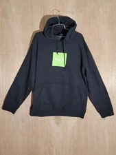 HUF hoodie sweater mens XL pullover long sleeve black PF00465