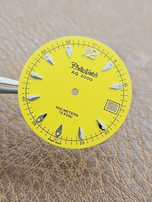 Philip Watch - Aquatica AQ 2000 - Yellow Dial - Quadrante Originale 2 Serie