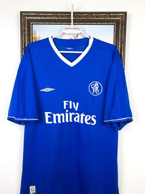 Chelsea Home football shirt 2003 Soccer Umbro Jersey Mens Trikot