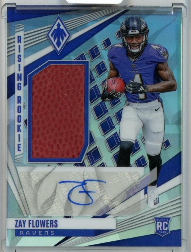 2023 Panini Phoenix Zay Flowers Rising Rookie Material Signatures Football /99